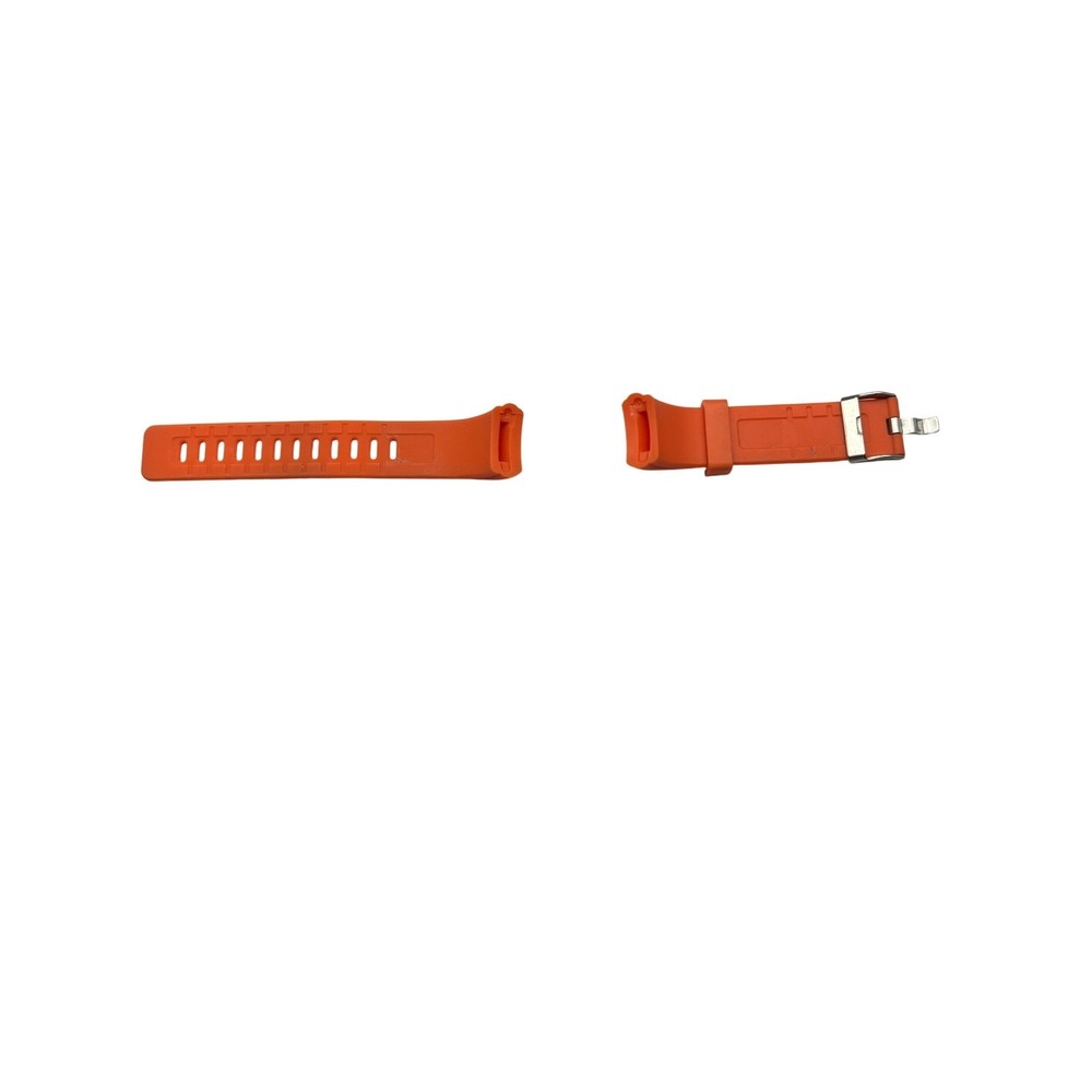 Orange Silicone/Rubber Watch‎ Strap Stainless Buckle Straight End fits 20mm-22mm